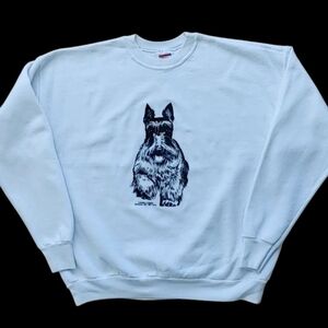 VTG 1991 Scottie dog Hanes Double Sided Print Sweatshirt Size (XL)